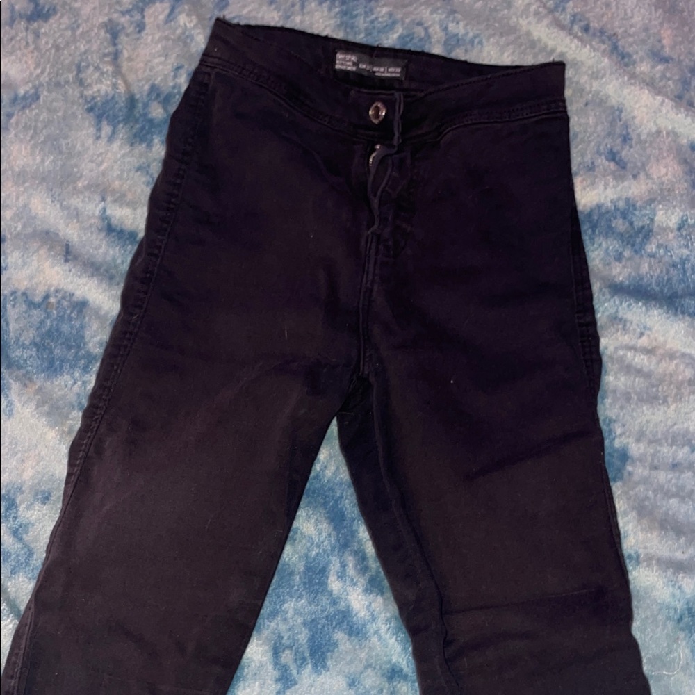 Bershka Black Ankle & Cropped Jeans